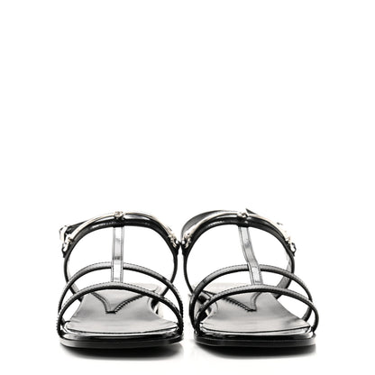 Gucci Calfskin Horsebit Divine Slingback Sandals 37 Black 2 of 8