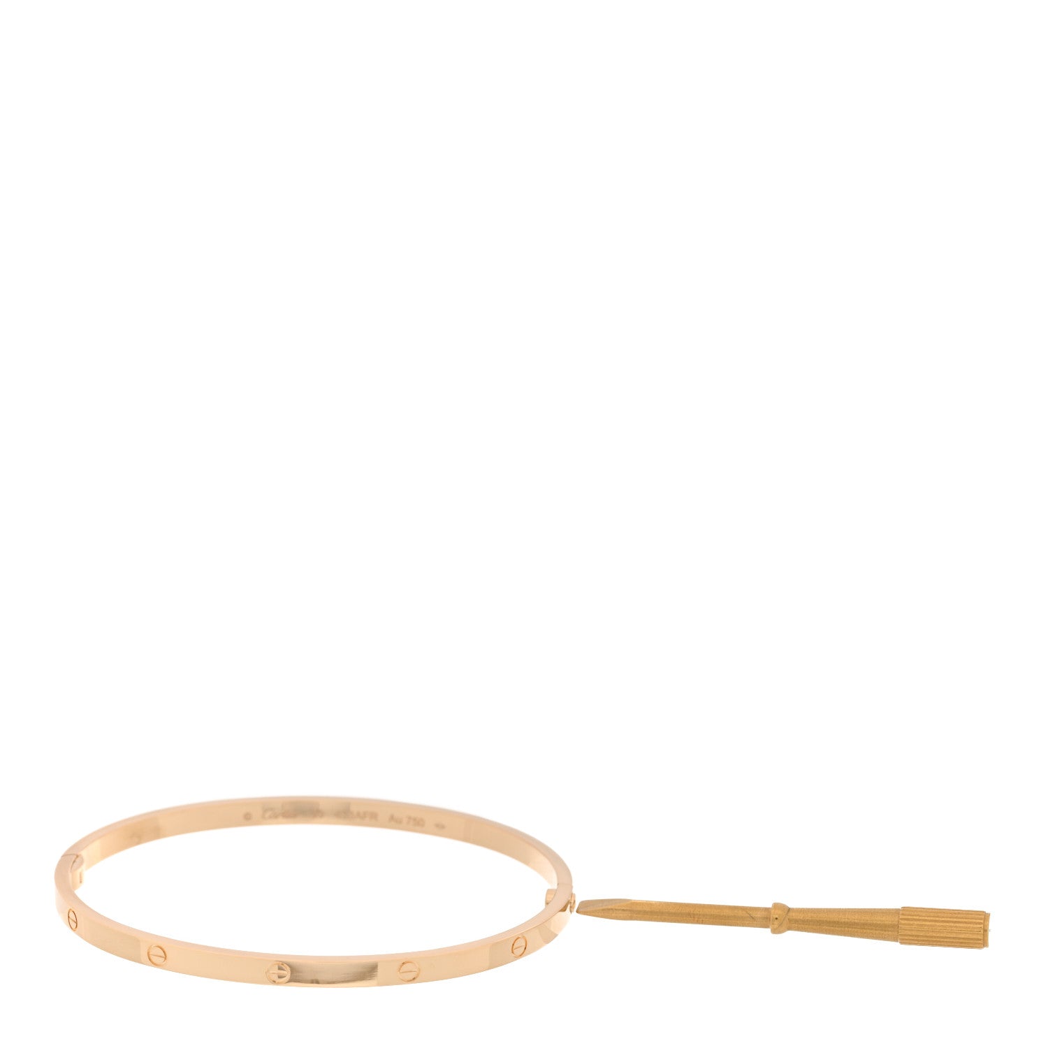 Cartier 18K Yellow Gold Small LOVE Bracelet 19 6 of 7