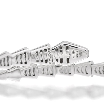 Bulgari 18K White Gold Diamond Serpenti Viper Pave Bracelet S 4 of 5