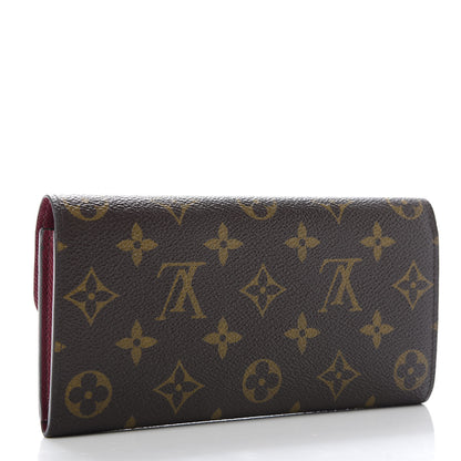 Louis Vuitton Monogram Emilie Wallet Fuchsia 3 of 9