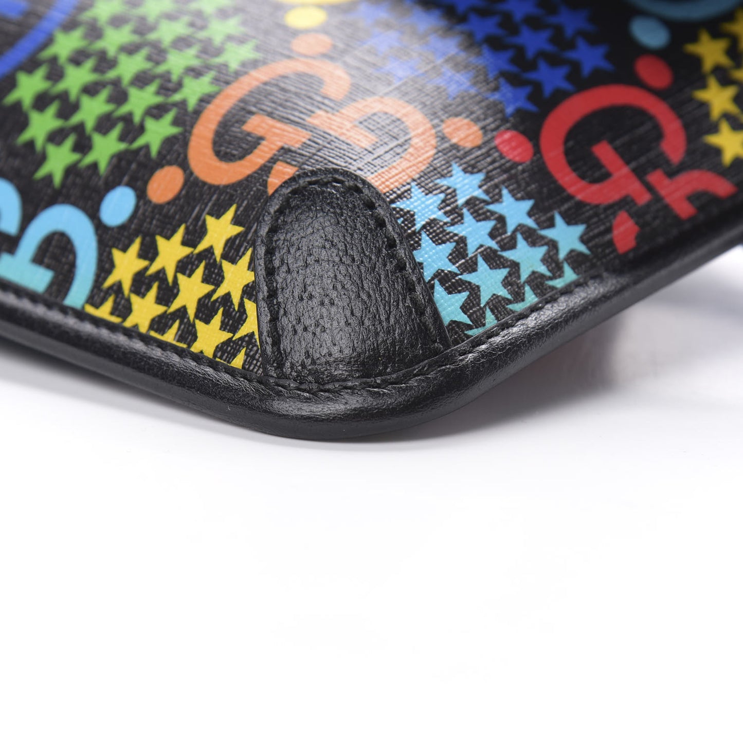 GG Supreme Monogram Psychedelic Slim Belt Bag Black