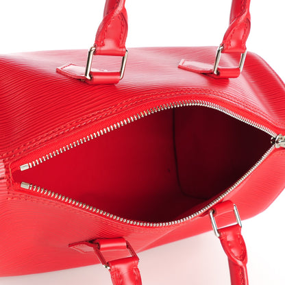 Louis Vuitton Epi Speedy 25 Rouge 5 of 7