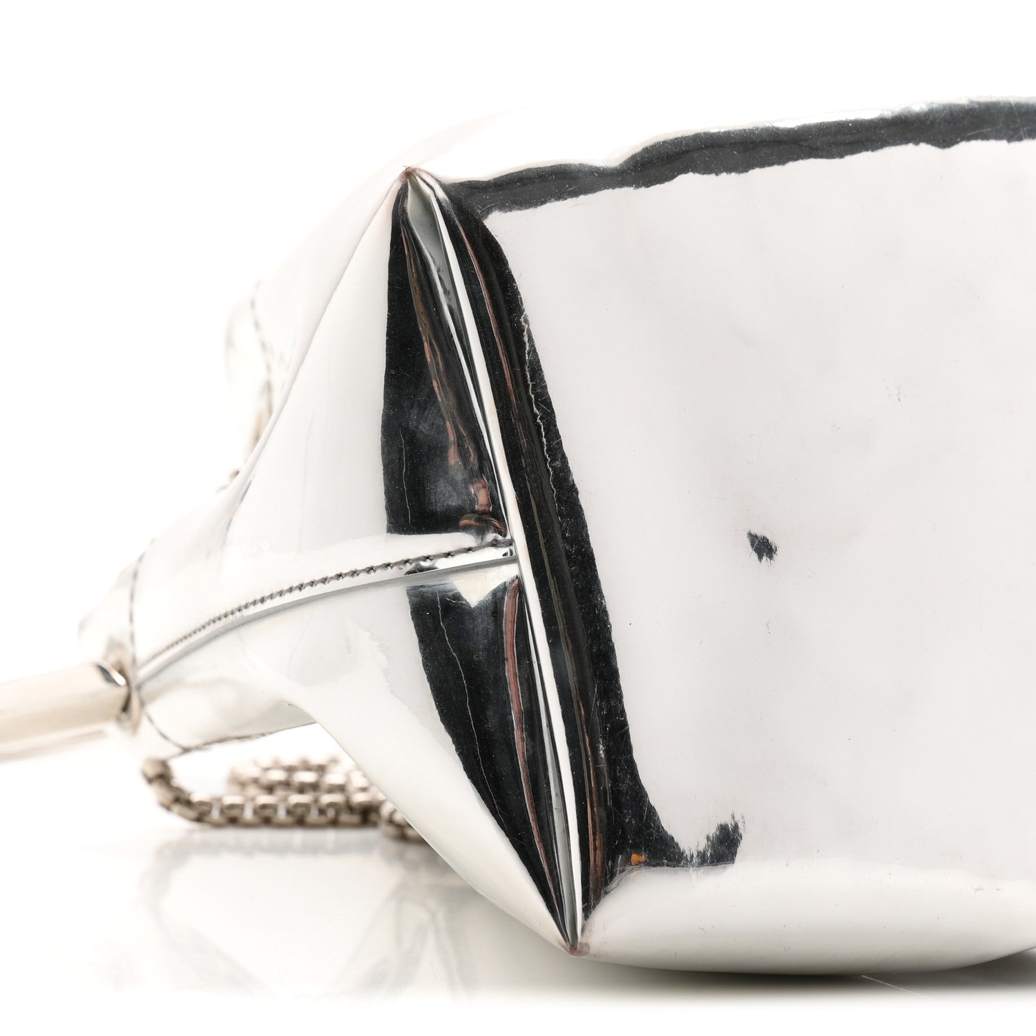 Jimmy Choo Metallic Patent Bon Bon Bag Silver 9 of 10