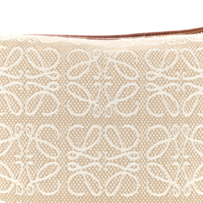 Loewe Jacquard Anagram Calfskin Small Cubi Bag Ecru Tan 8 of 12