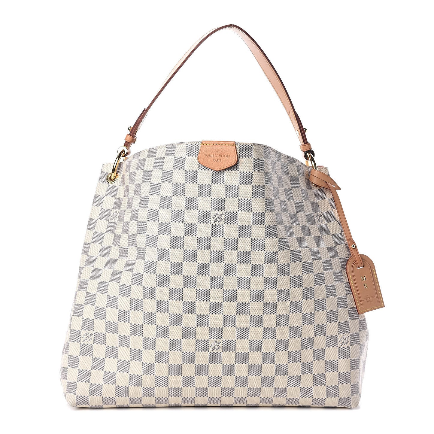 Damier Azur Graceful MM Rose Ballerine