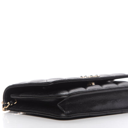 Chanel Caviar Quilted Coco Candy Wallet On Chain WOC Black 6 of 12