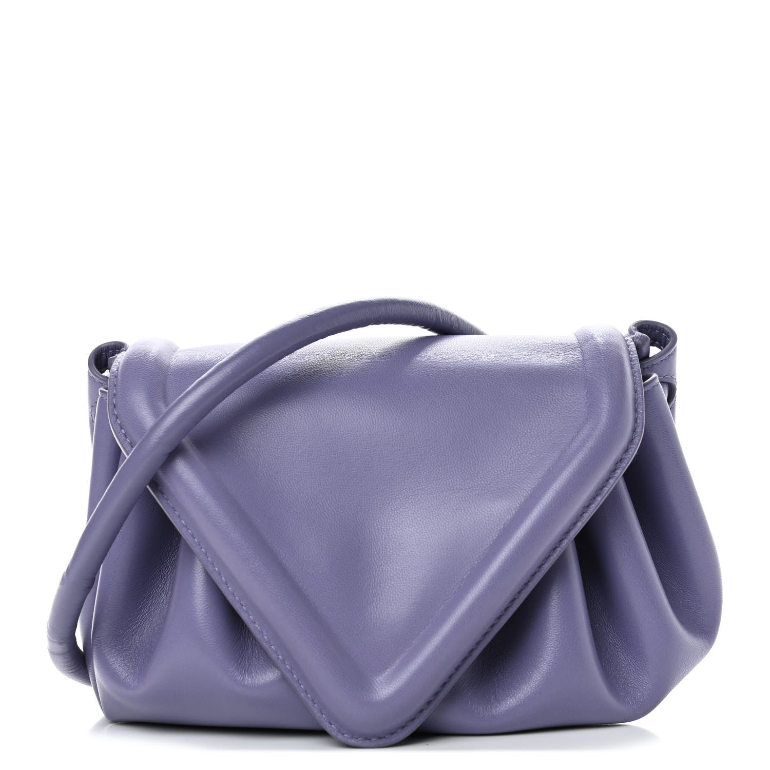 Bottega Veneta Lambskin Small Beak Triangle Flap Shoulder Bag Lavender 1 of 4