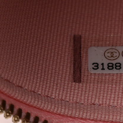 Chanel Caviar Quilted Small Vanity Case With Chain Pink 7 of 10