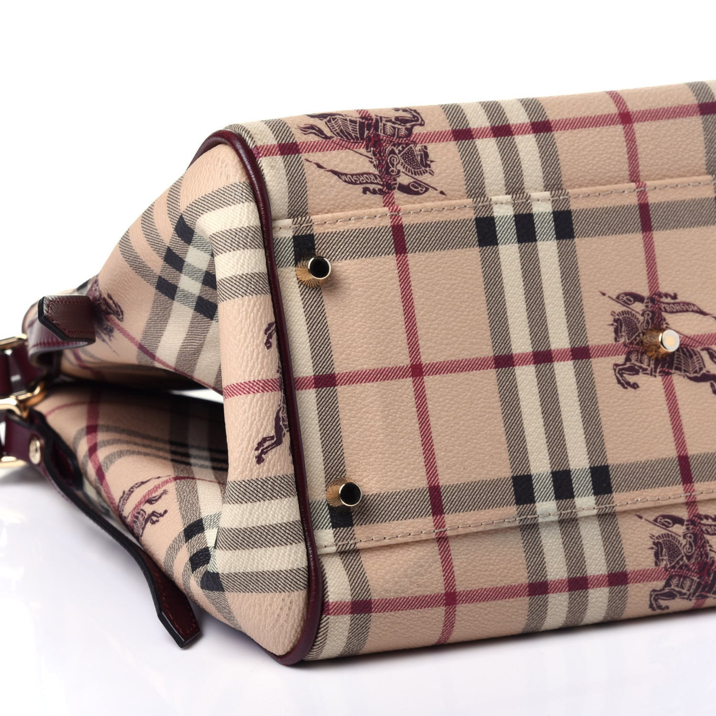 Haymarket Check Small Canterbury Tote Burgundy
