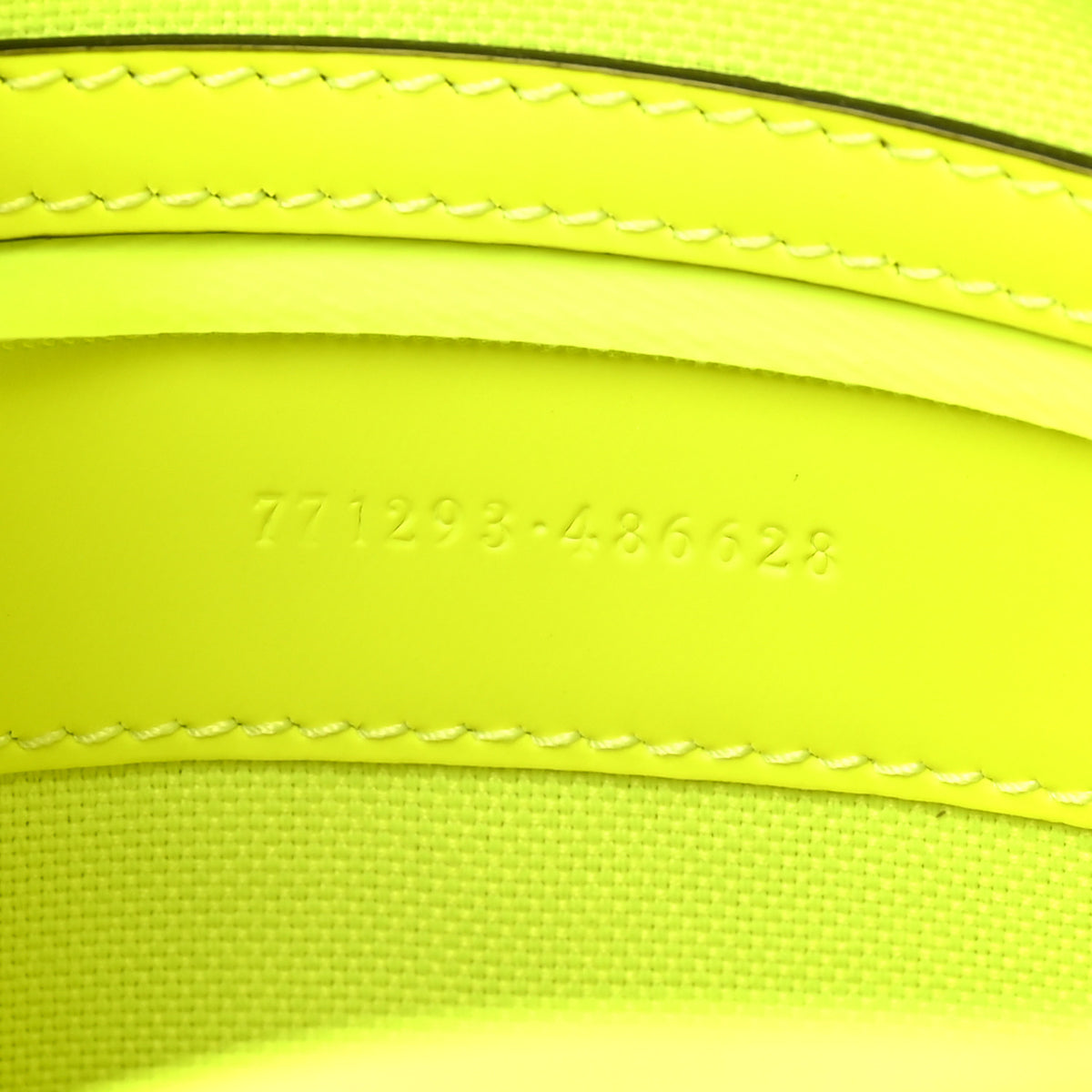 Gucci Rubber Effect Monogram GG Crossbody Bag Fluorescent Yellow 14 of 19