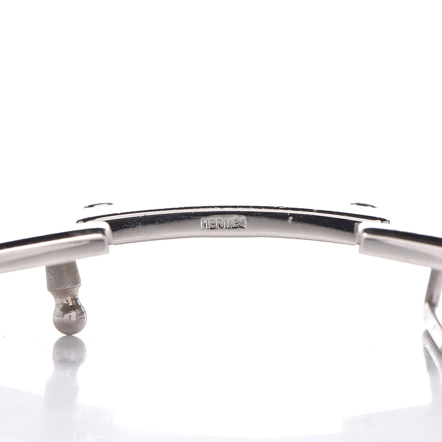 Polished Palladium 32mm H Belt Buckle