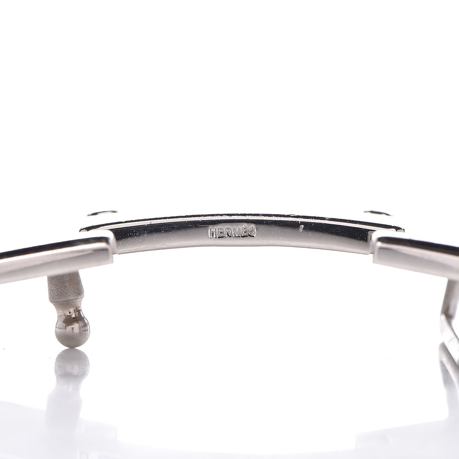 Hermes Polished Palladium 32mm H Belt Buckle 4 of 4