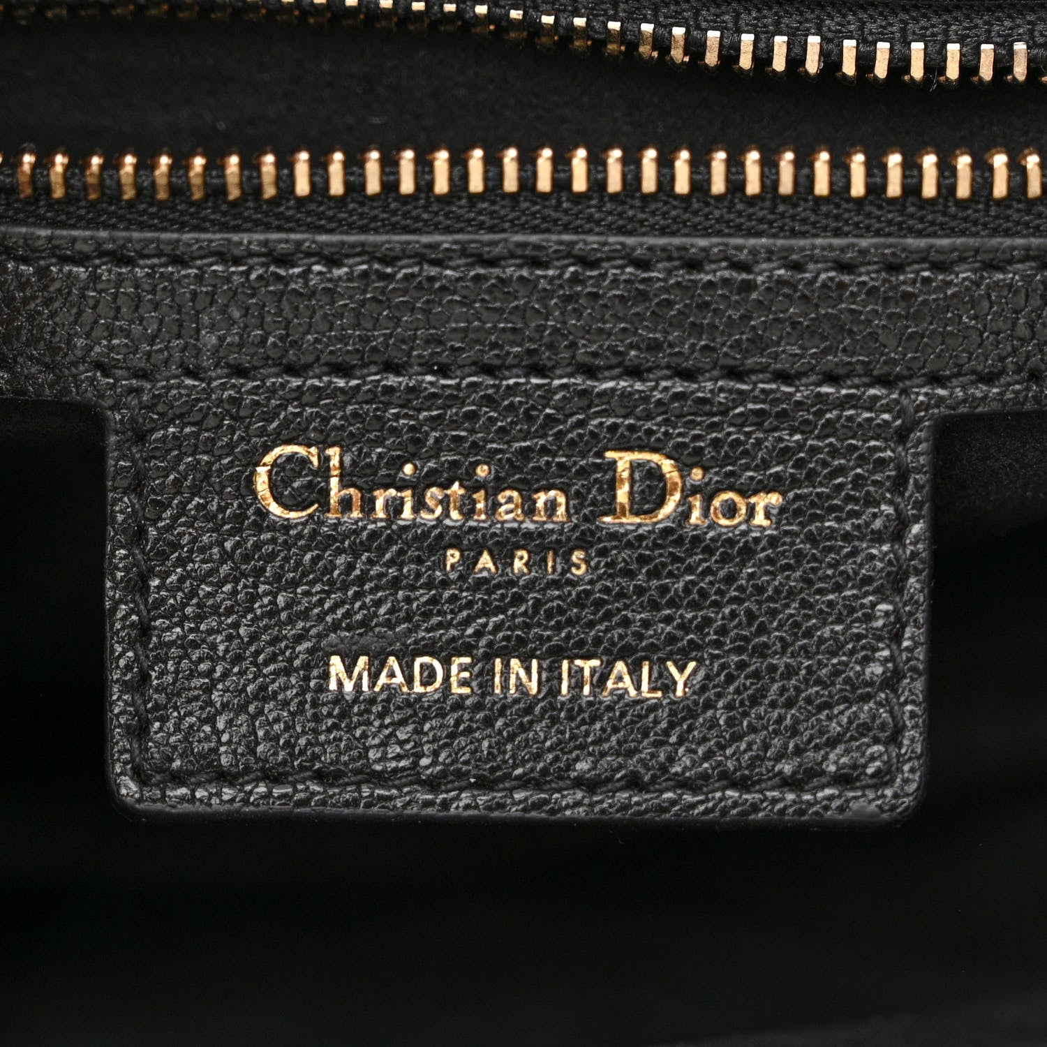 Christian Dior Shiny Goatskin Saddle Bag With Strap Black 6 of 10