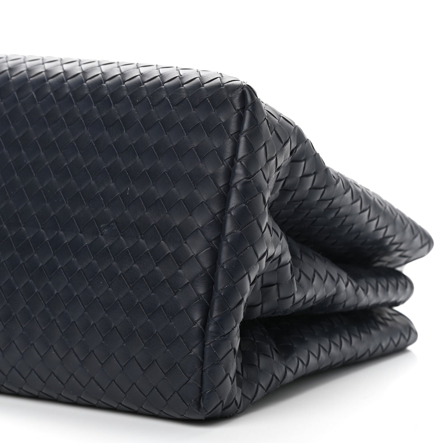 Nappa Intrecciato Medium Roma Tote Dark Blue