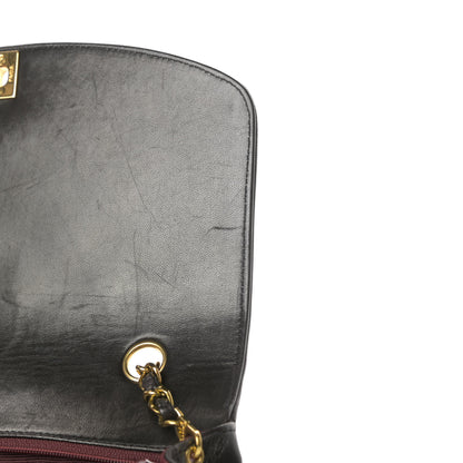 Chanel Lambskin Quilted Medium Single Flap Black 14 of 16