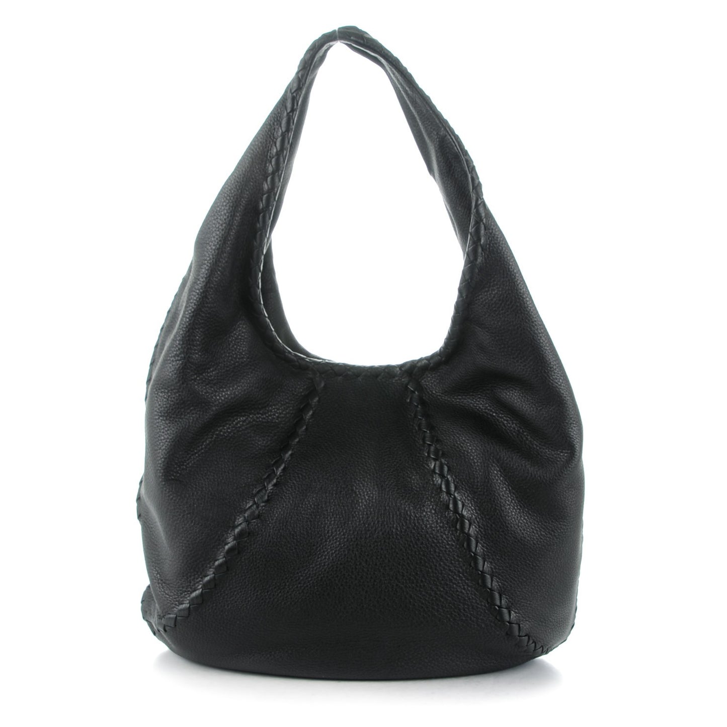 Cervo Deerskin Large Hobo Nero Black