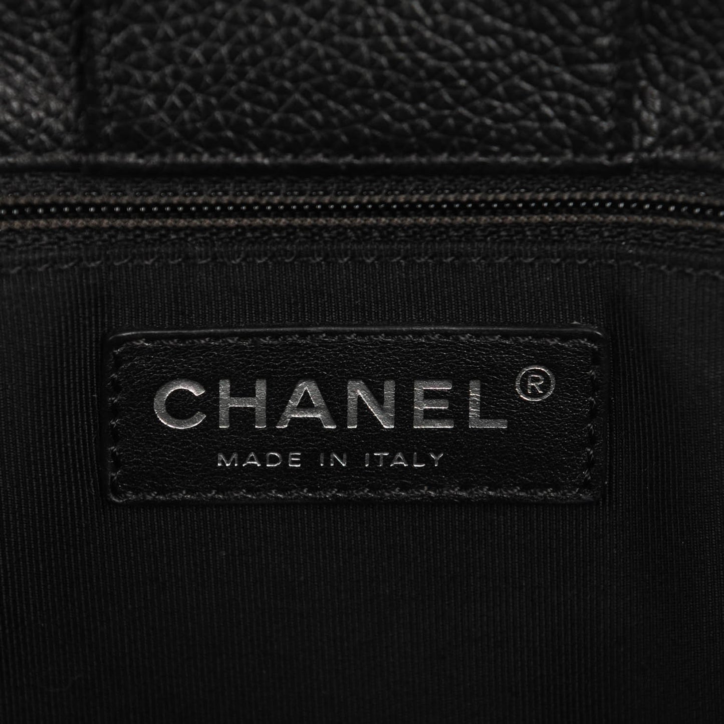 Calfskin Cerf Executive Shopper Tote Black