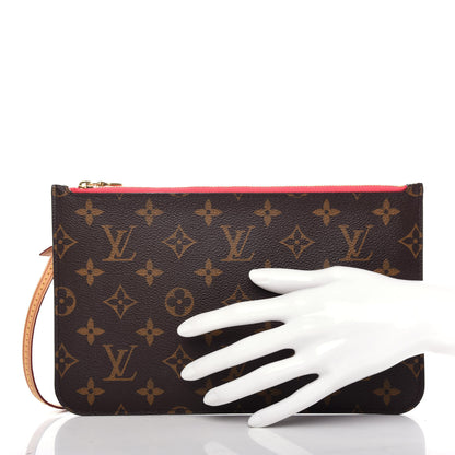 Louis Vuitton Monogram Neverfull MM GM Pochette Grenade 2 of 8