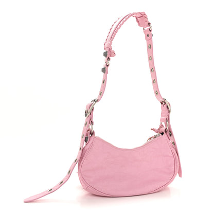 Balenciaga Agneau Arena Le Cagole Shoulder Bag XS Candy Pink 4 of 16
