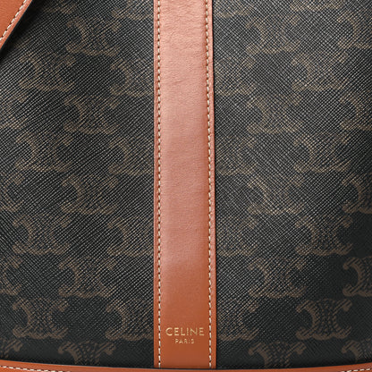 Celine Triomphe Canvas Calfskin Small Bucket Bag Tan 8 of 10
