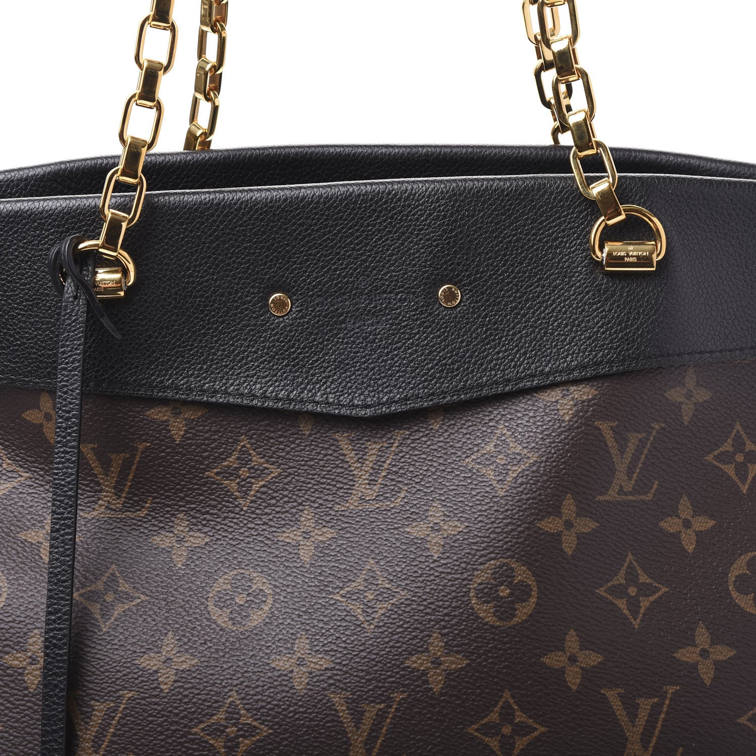 Louis Vuitton Monogram Pallas Shopper Black 6 of 8