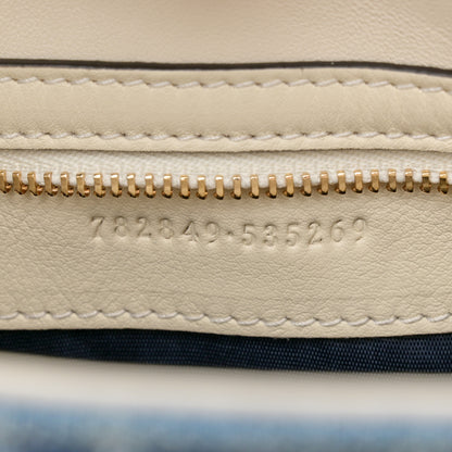Gucci Denim Small Jackie Shoulder Bag Blue Denim 7 of 11