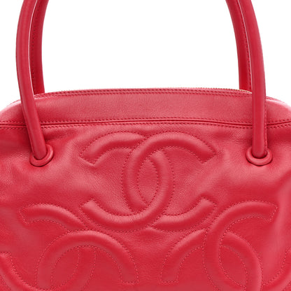 Chanel Lambskin CC Bowler Pink 8 of 14