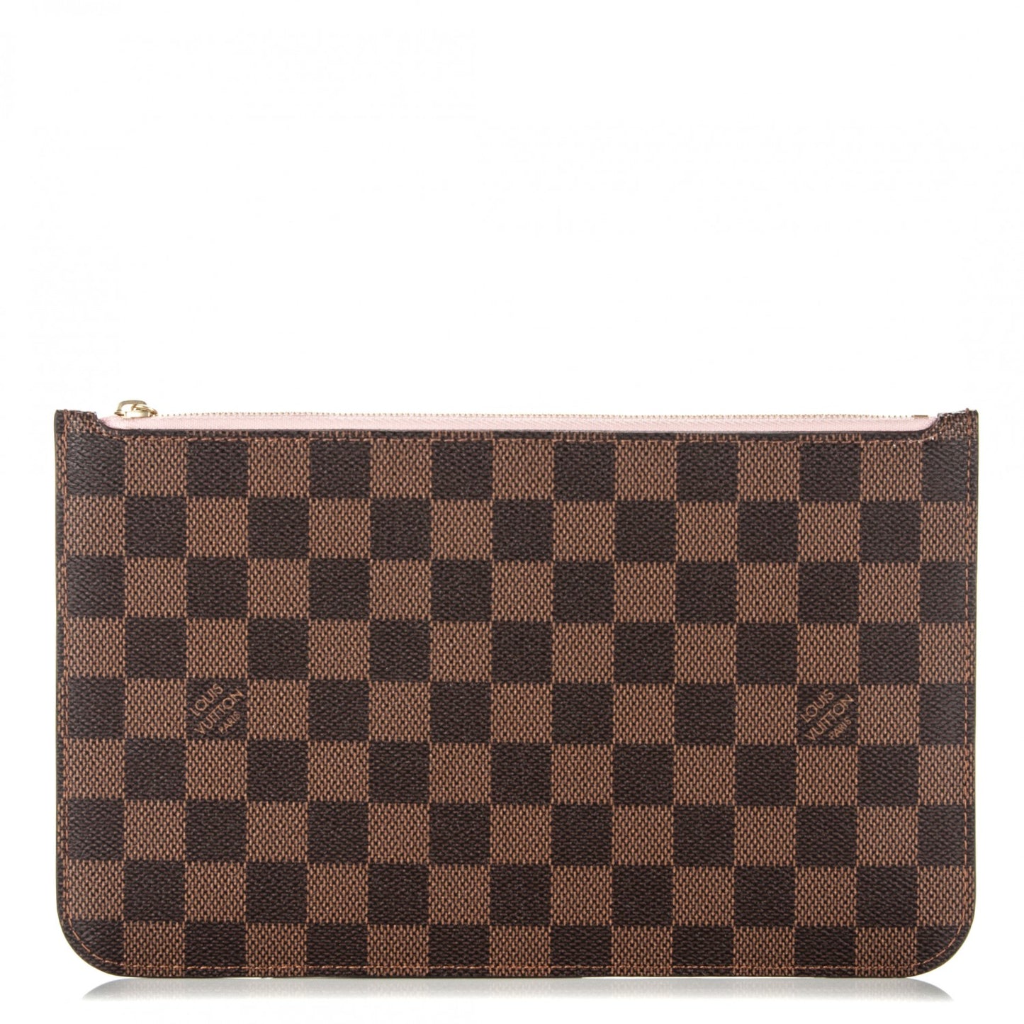 Damier Ebene Neverfull MM GM Pochette Rose Ballerine