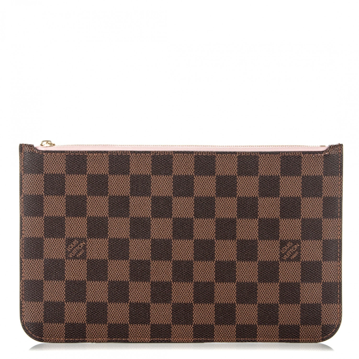 Louis Vuitton Damier Ebene Neverfull MM GM Pochette Rose Ballerine 1 of 8