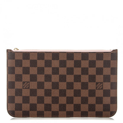 Louis Vuitton Damier Ebene Neverfull MM GM Pochette Rose Ballerine 1 of 8