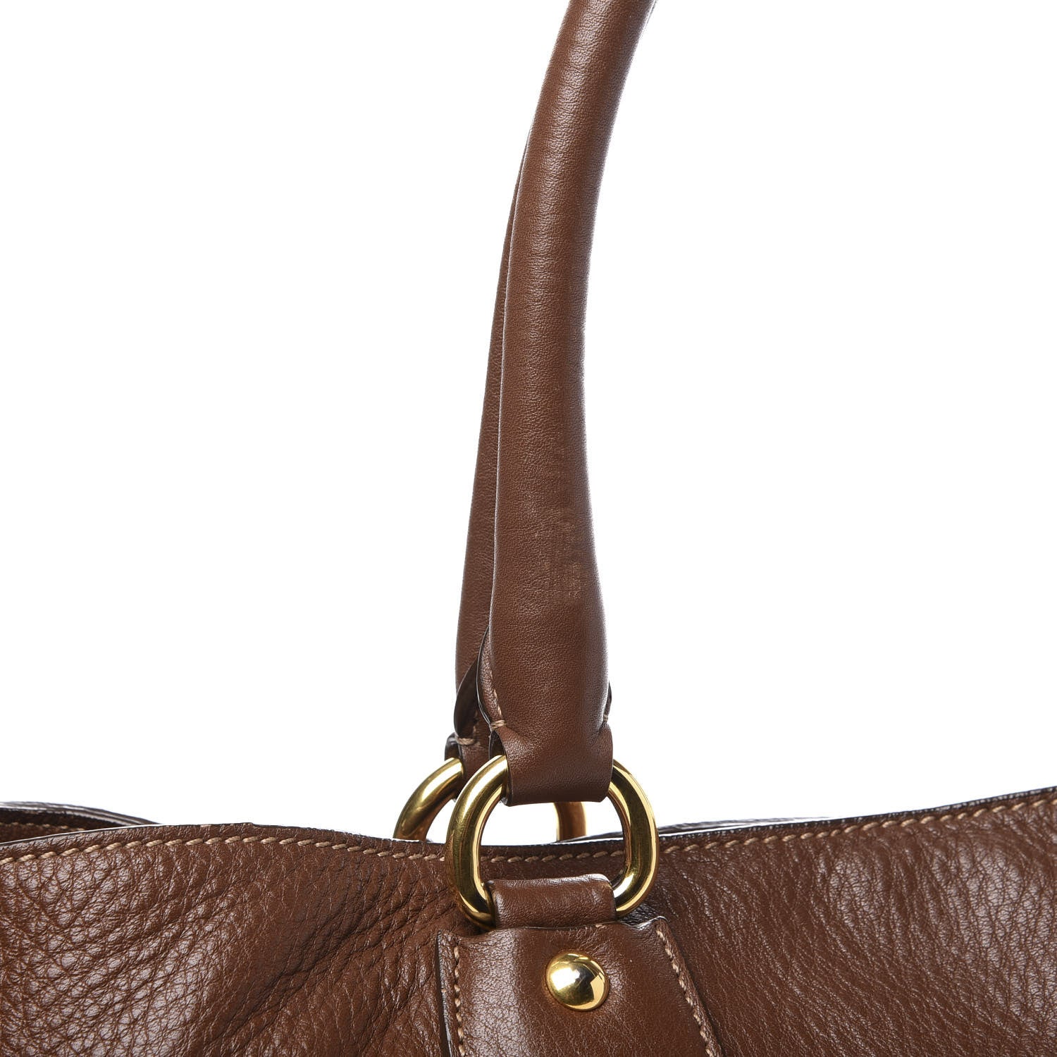 Prada Vitello Daino Tote Palissandro 13 of 13