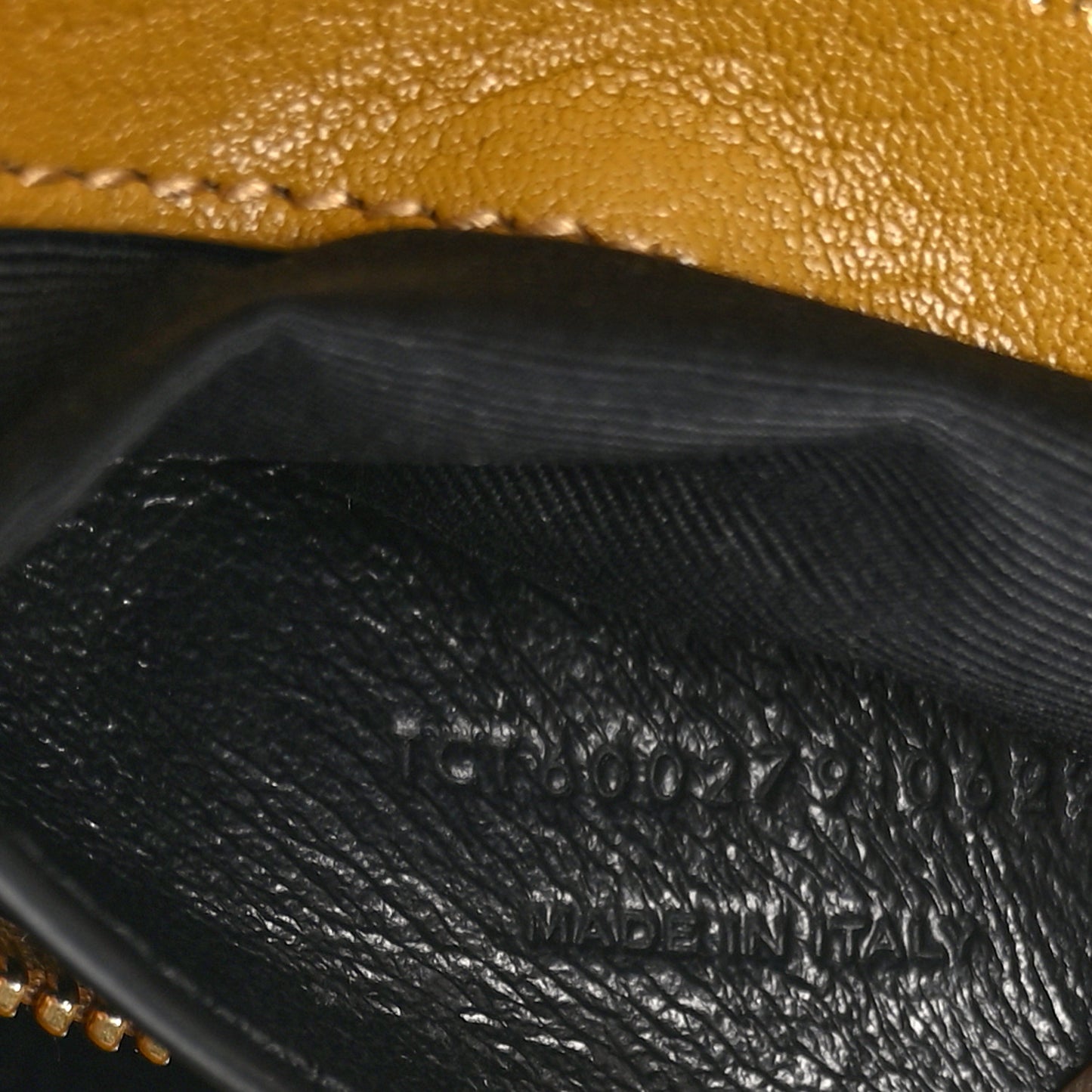 Sheepskin Matelasse Chevron Monogram Medium College Bag Olive