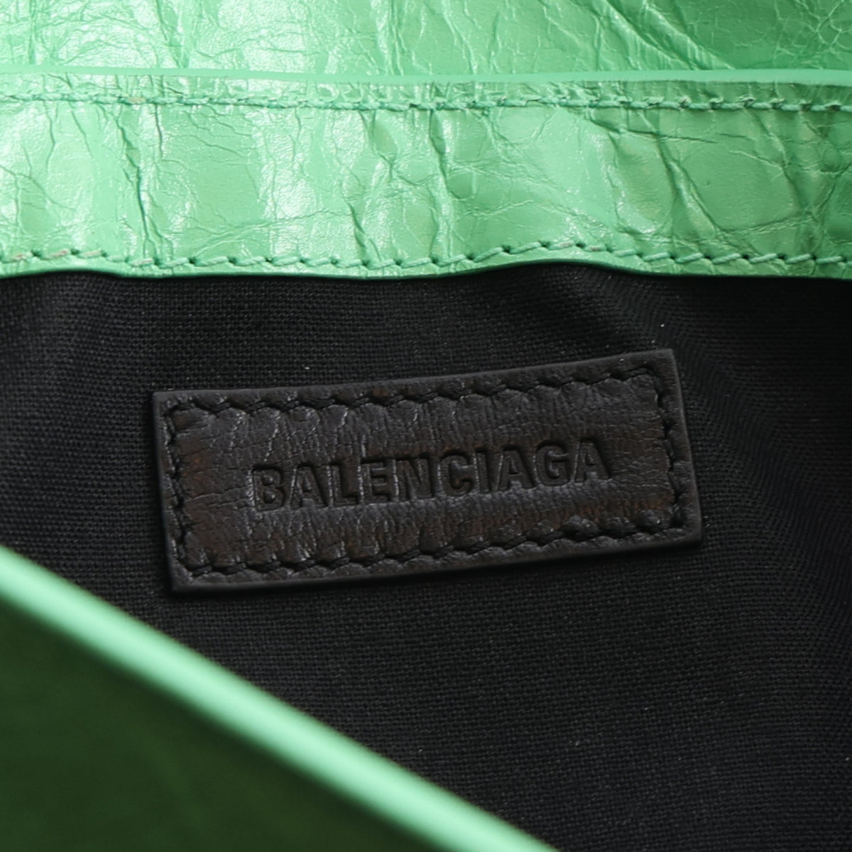 Balenciaga Agneau Arena Le Cagole Sling Bag XS Mint Green 6 of 10