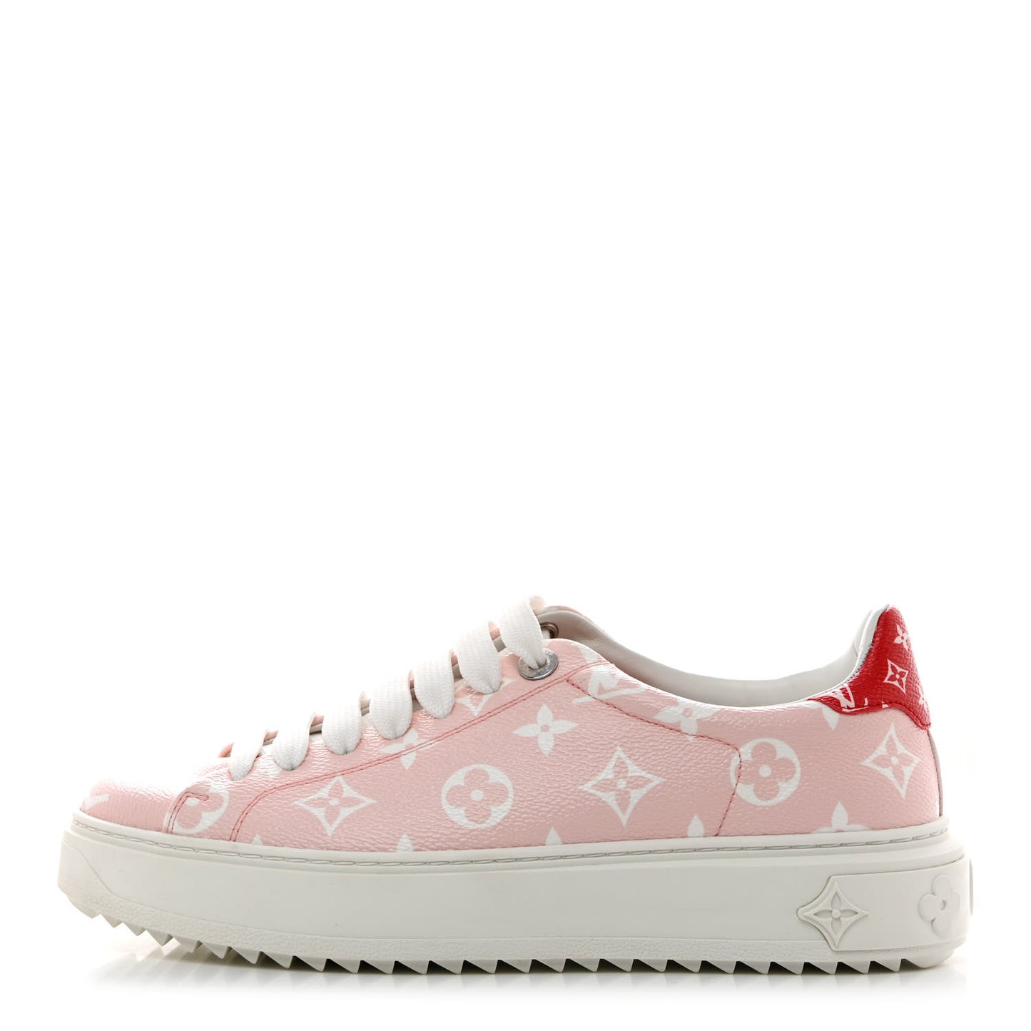 Monogram Giant Time Out Sneakers 38.5 Rose Rouge