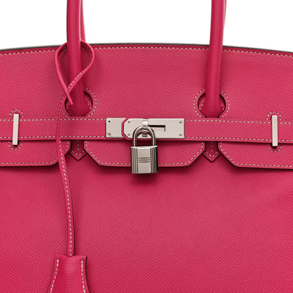 Hermes Epsom Birkin 35 Rose Tyrien 8 of 10