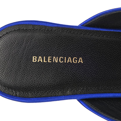 Balenciaga Satin Pointed Toe Knife 40mm Mules 35 Blue 7 of 8
