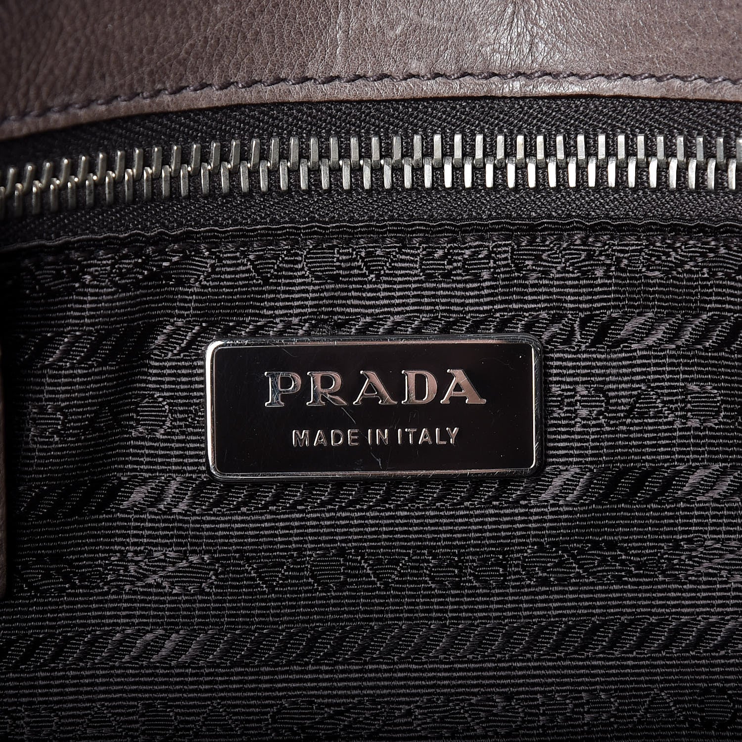 Prada Glace Calfskin Fold Over Clutch Ombre Ardesia Fumo 6 of 17