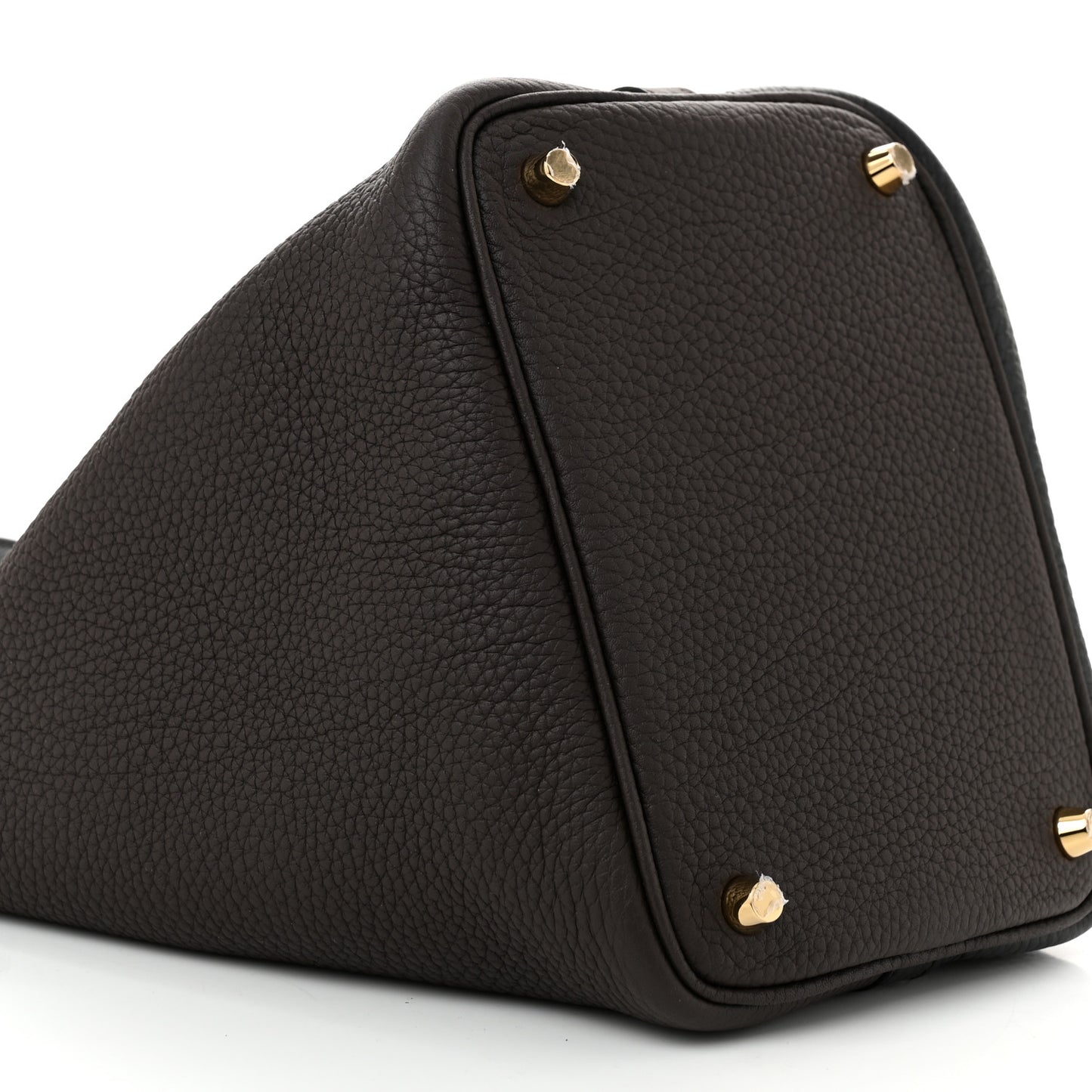 Taurillon Clemence Casaque Picotin Lock 18 PM Black Ebene Trench