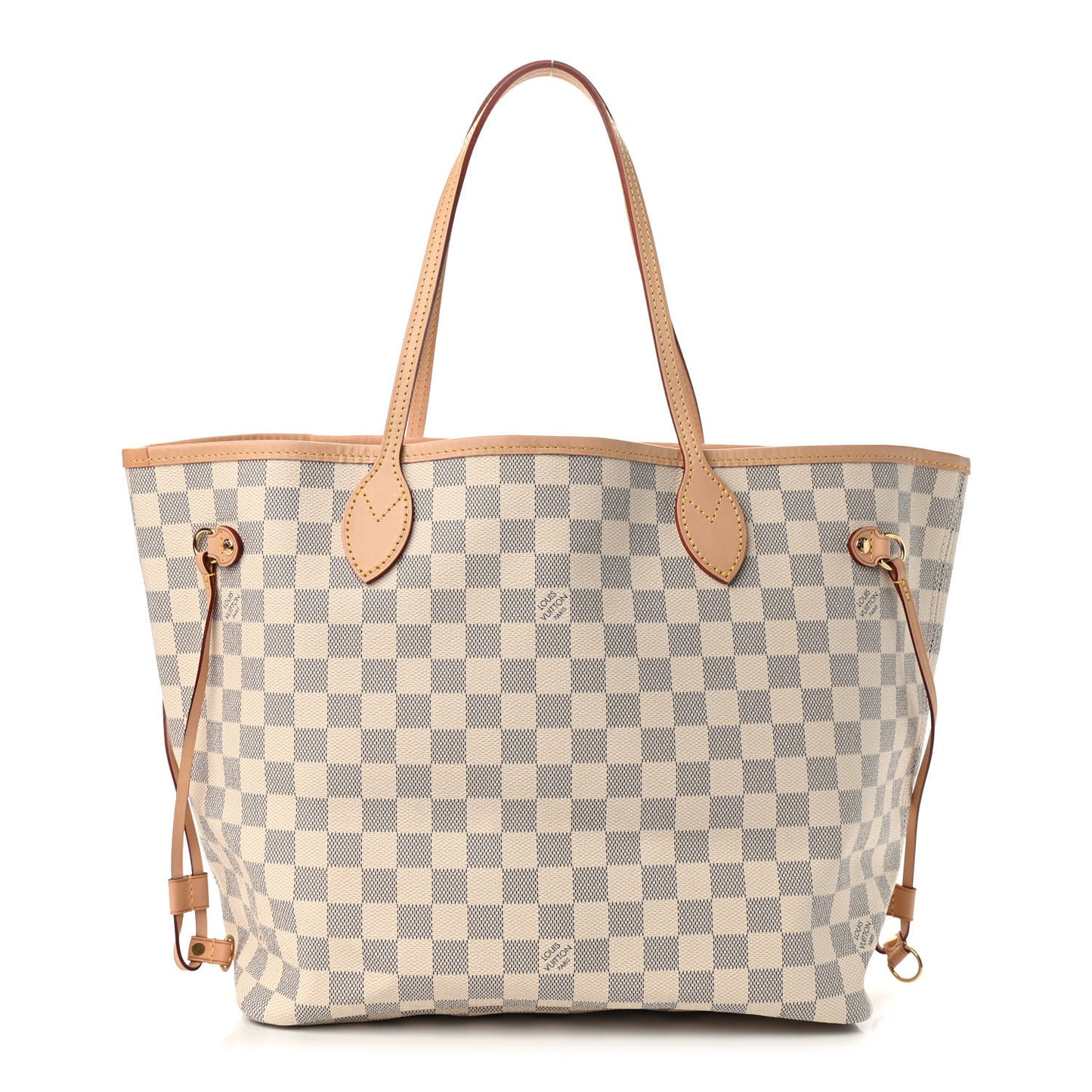 Damier Azur Neo Neverfull MM Rose Ballerine