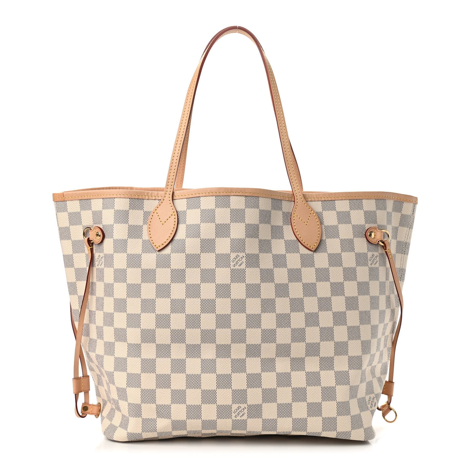 Louis Vuitton Damier Azur Neo Neverfull MM Rose Ballerine 3 of 10