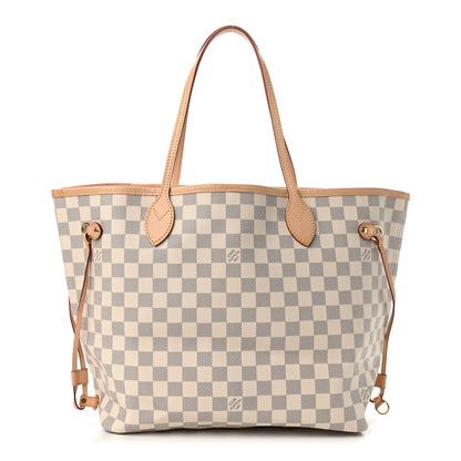 Louis Vuitton Damier Azur Neo Neverfull MM Rose Ballerine 3 of 10