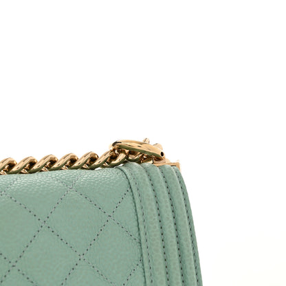 Chanel Calfskin Quilted North South Boy Flap Light Blue 12 of 13