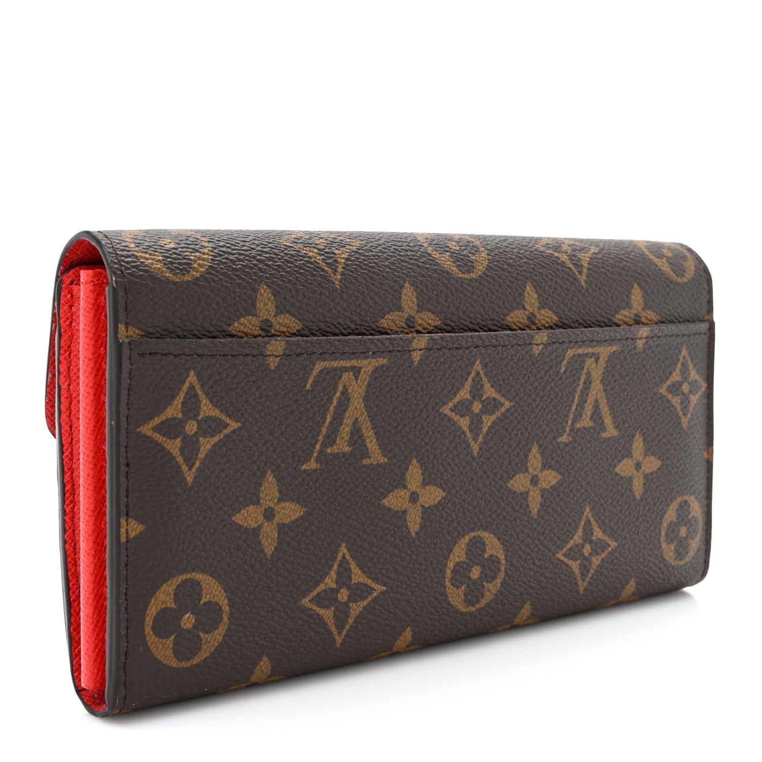 Louis Vuitton Monogram Sarah Wallet NM Coquelicot 3 of 10