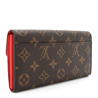 Louis Vuitton Monogram Sarah Wallet NM Coquelicot 3 of 10