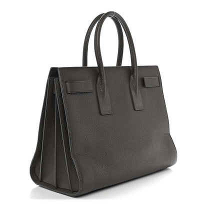 Saint Laurent Grained Calfskin Large Sac de Jour Carryall Earth 3 of 16