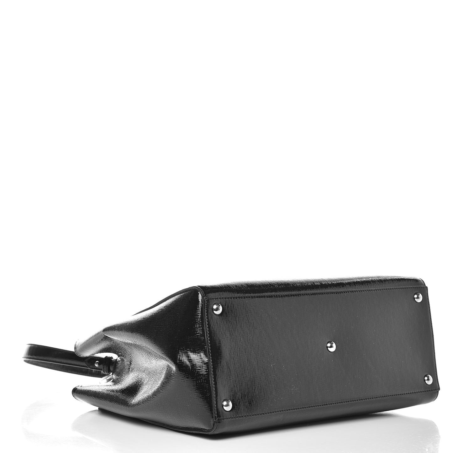 Patent Vitello Elite Regular 2Jours Tote Black