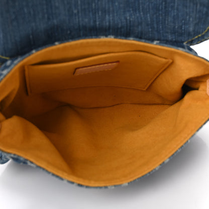 Louis Vuitton Monogram Denim Mini Pleaty Blue 5 of 8