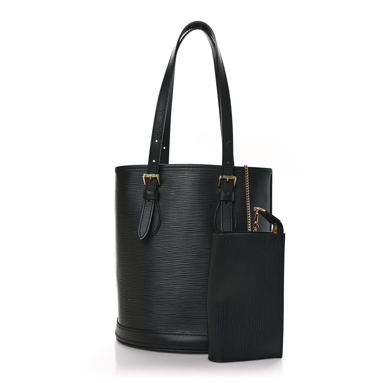 Louis Vuitton Epi Petit Bucket 23 Black 3 of 13