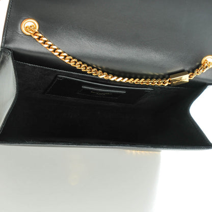 Saint Laurent Smooth Calfskin Medium Classic Monogram Kate Tassel Satchel Black 5 of 6