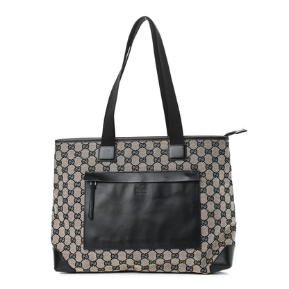 Gucci Monogram Tote Dark Brown 1 of 7